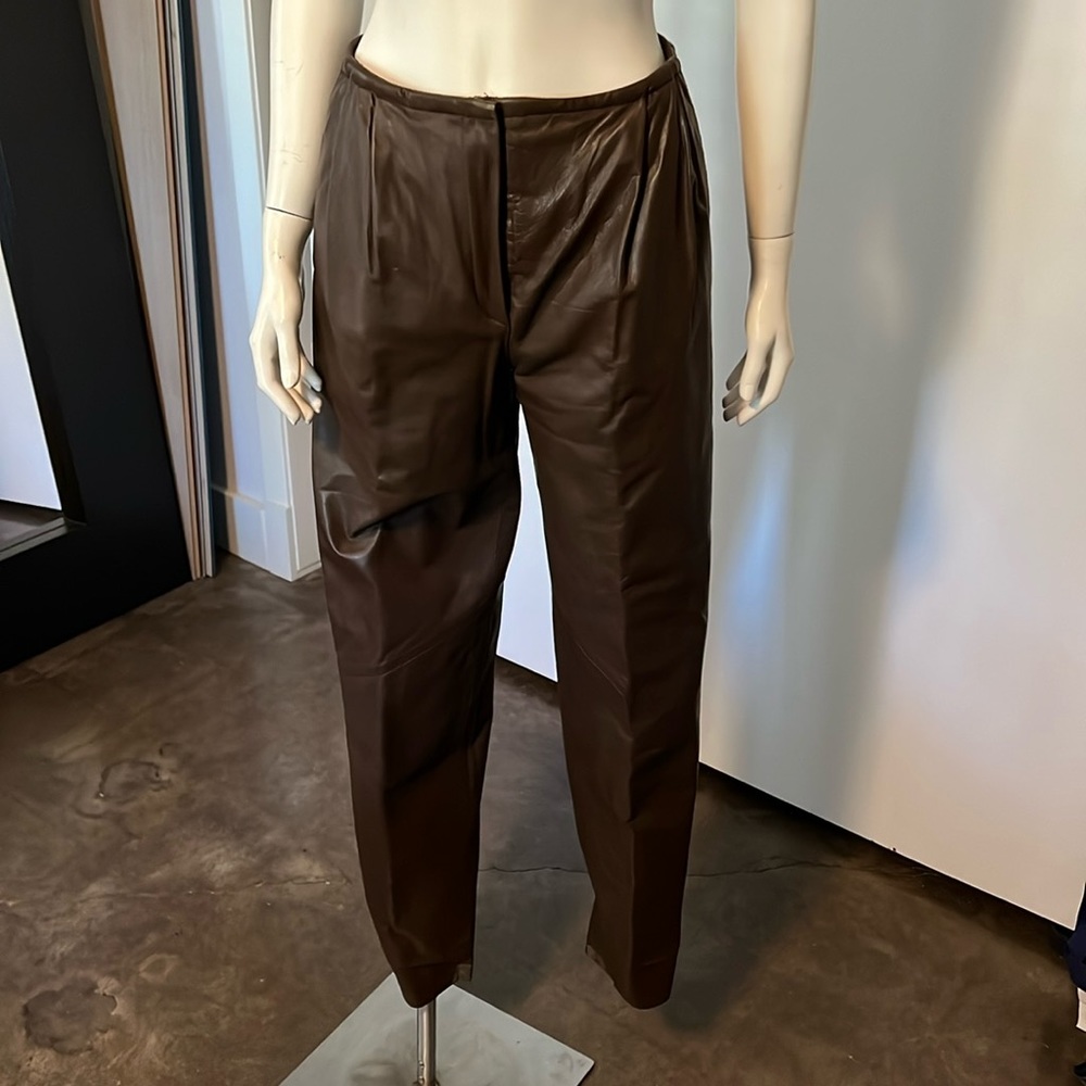 Vintage Brown Leather Pants
